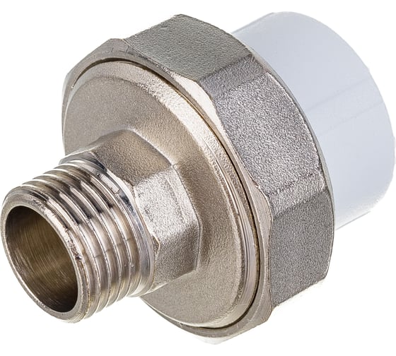 Комбинированная муфта VALFEX PP-R белая, разъем 25х1/2 дюйма НР 10156115 127-0223