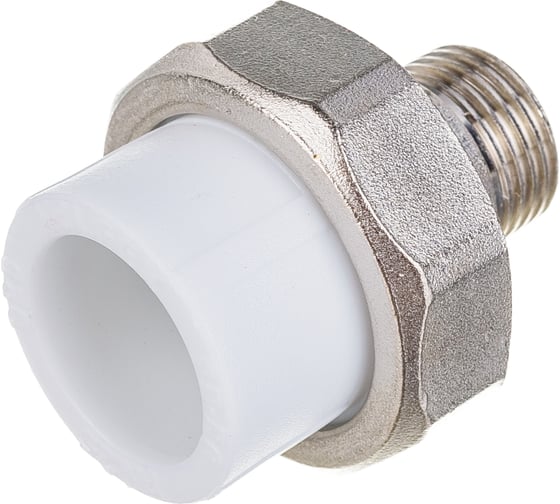 Комбинированная муфта VALFEX PP-R белая, разъем 25х1/2 дюйма НР 10156115 127-0223
