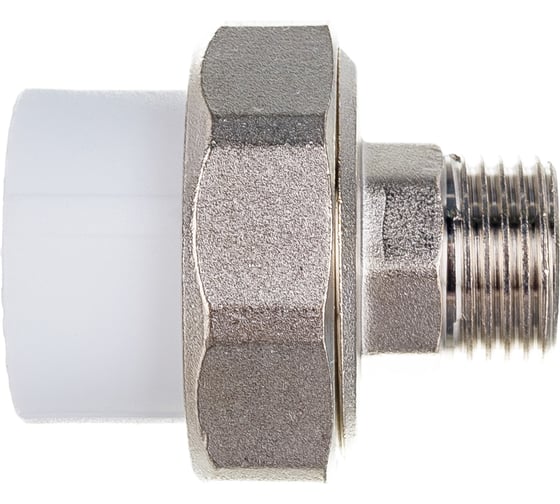Комбинированная муфта VALFEX PP-R белая, разъем 25х1/2 дюйма НР 10156115 127-0223