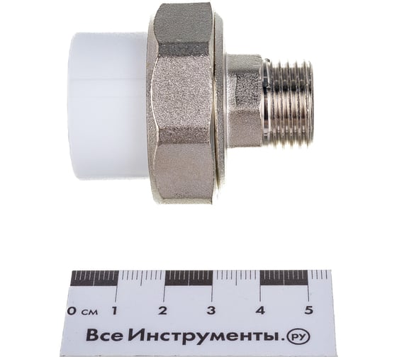 Комбинированная муфта VALFEX PP-R белая, разъем 25х1/2 дюйма НР 10156115 127-0223