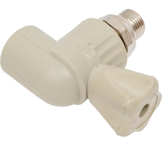 Кран PP-R серый шар Valfex 25х1/2 дюйма НР угл д/рад 10148125Г