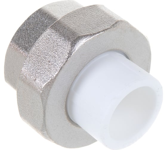 Комбинированная муфта VALFEX PP-R белая, разъем 20х1 дюйма ВР 10155125 127-0210