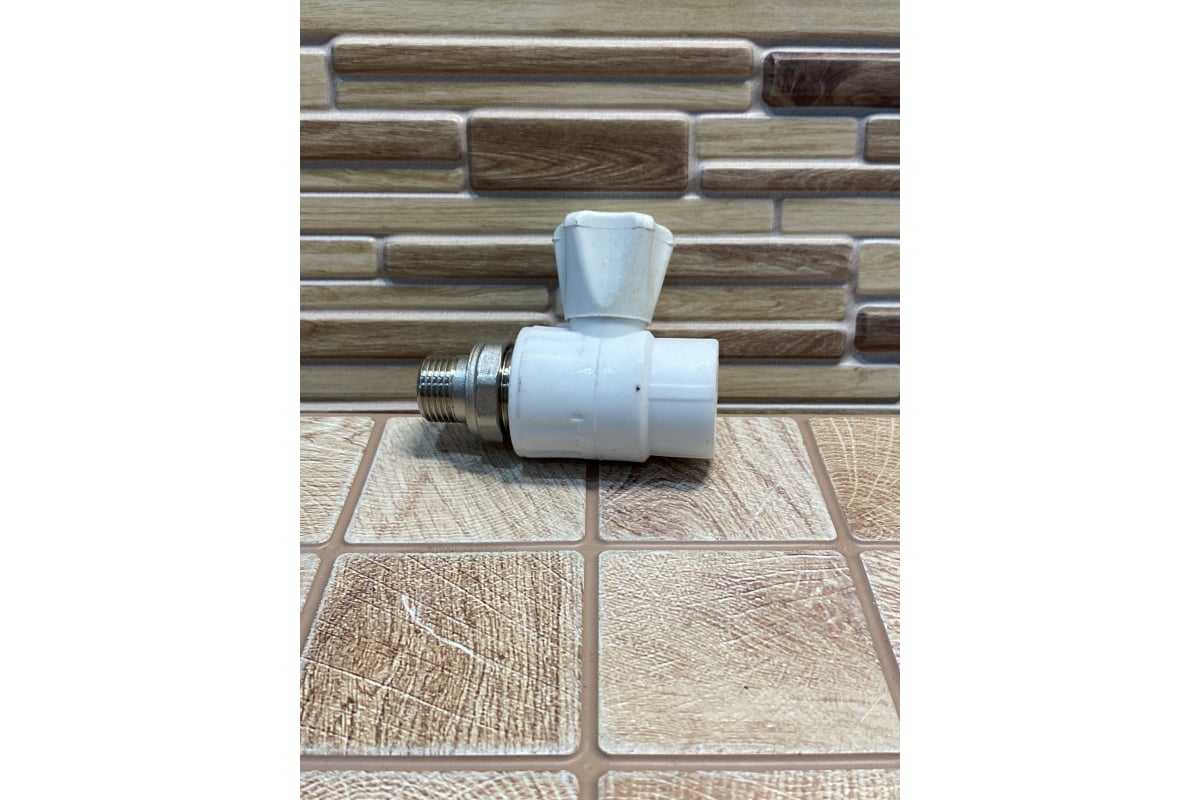 Шаровый кран Valfex 25х1/2 дюйма НР, прямой для радиатора 107-3706 ...