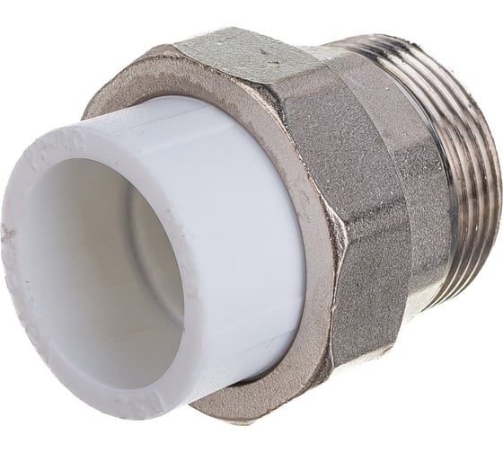 Комбинированная муфта VALFEX PP-R белая, разъем 32х1 1/4 дюйма НР 10156132 127-0228