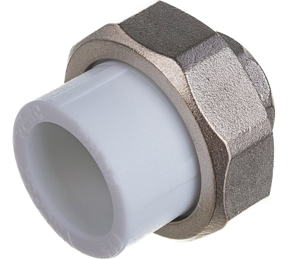 Комбинированная муфта VALFEX PP-R белая, разъем 25х1/2 дюйма ВР 10155115 127-0211