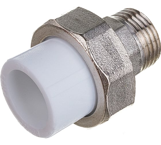 Комбинированная муфта VALFEX PP-R белая, разъем 20х1/2 дюйма НР 10156015 127-0220
