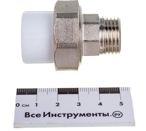 Комбинированная муфта VALFEX PP-R белая, разъем 20х1/2 дюйма НР 10156015 127-0220