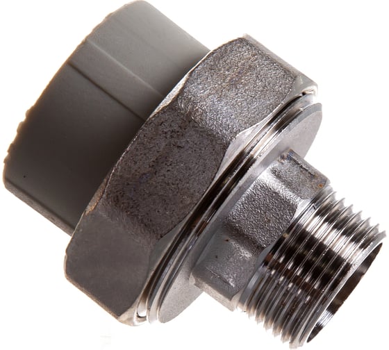 Комбинированная муфта VALFEX PP-R серая, разъем 32х3/4 дюйма НР 10156220Г 127-0347 1