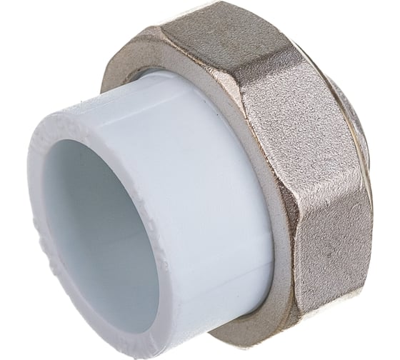 Комбинированная муфта VALFEX PP-R белая, разъем 32х1/2 дюйма ВР 10155215 127-1644