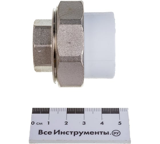 Комбинированная муфта VALFEX PP-R белая, разъем 32х3/4 дюйма ВР 10155220 127-0214