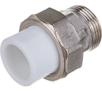 Комбинированная муфта VALFEX PP-R белая, разъем 20х3/4 дюйма НР 10156120 127-0221