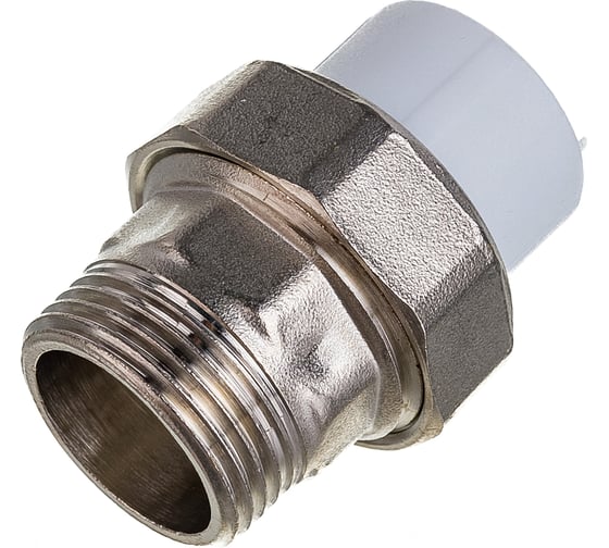 Комбинированная муфта VALFEX PP-R белая, разъем 20х3/4 дюйма НР 10156120 127-0221
