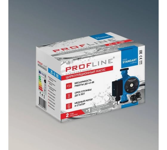 Циркуляционный насос PROFLINE standart 25/6-180 (гайки, кабель) УТ-00047621