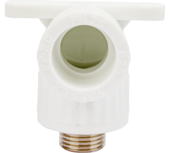 Комбинированный угольник VALFEX PP-R белый, 25х1/2 дюйма НР, с креплением 10121025 127-1891