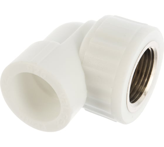 Комбинированный угольник VALFEX PP-R белый, 25х3/4 дюйма ВР 10125025 127-0589