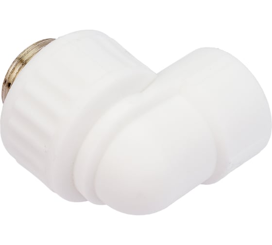 Комбинированный угольник VALFEX PP-R белый, 25х3/4 дюйма НР 10126025 127-0595
