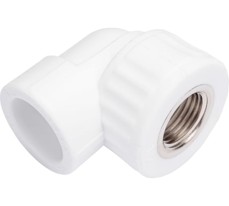 Комбинированный угольник VALFEX PP-R белый, 25х1/2 дюйма ВР 10125125 127-0588