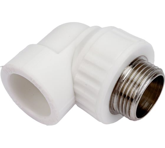 Комбинированный угольник VALFEX PP-R белый, 32х1 дюйма НР 10126032 127-0597