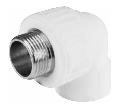 Комбинированный угольник VALFEX PP-R белый, 32х3/4 дюйма НР 10126132 127-0596