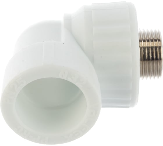 Комбинированный угольник VALFEX PP-R белый, 32х3/4 дюйма НР 10126132 127-0596