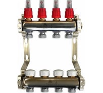 Коллекторный блок Gekon для теплого пола 1x3/4EU 4 отвода GK 74104
