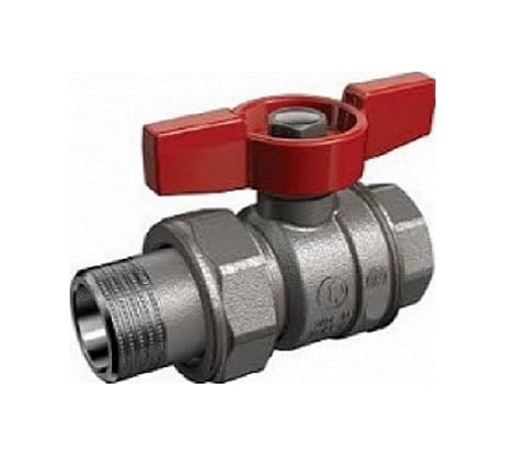 Шаровой кран GEKON хром, ручка-бабочка, 1 1/4" вр-американка GK 559 114