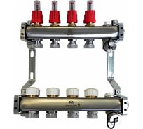 Коллекторный блок Gekon для тепл.пола 1x3/4EU отв.-4, GK 72104