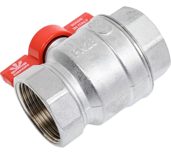 Шаровой кран GEKON хром, с вн./вн. резьбой 1 1/4", ручка-бабочка. GK 551 114 1