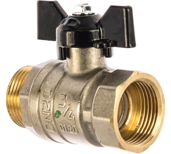 Шаровый кран LD-PRIDE 3/4", внутренняя/наружная резьба, бант ИС.081080
