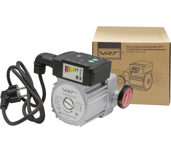 Насос циркуляционный VRT VR.ESC.25-6.130 с частотным регулированием, с гайками 552897