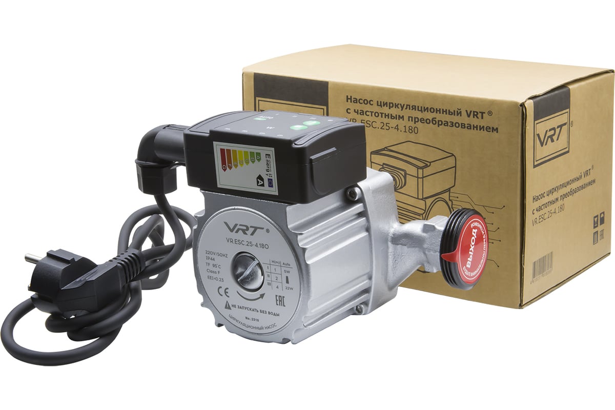 Насос циркуляционный VRT VR.ESC.25-4.180 с частотным регулированием, с ...