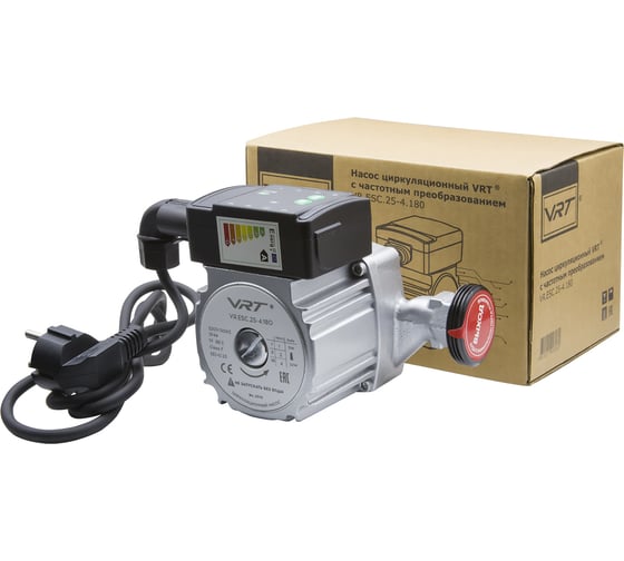 Насос циркуляционный VRT VR.ESC.25-4.180 с частотным регулированием, с гайками 552648