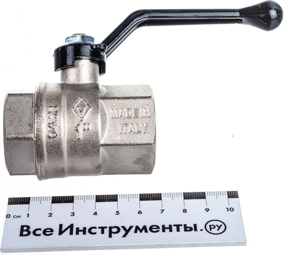 Шаровый кран Bugatti В/В Ду-25 1" ручка черная NEW JERSEY 910 09100014