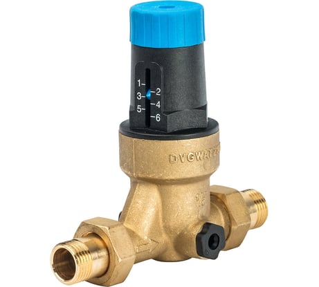 Редуктор давления Watts DRV 1/2" 1,5-6 бар, под аксиметрический манометр 1/4" 10015770