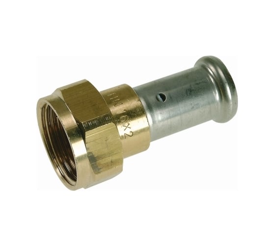 Муфта Henco накидная гайка, плоское уплотнение, латунь пресс, 32x1" 26P-32Z06