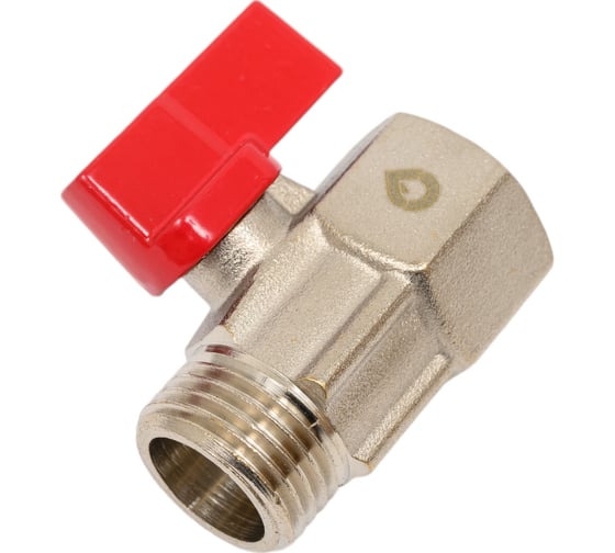 Шаровой кран AV Engineering MINI 1/2 нар.-вн. красная ручка AVE13712R