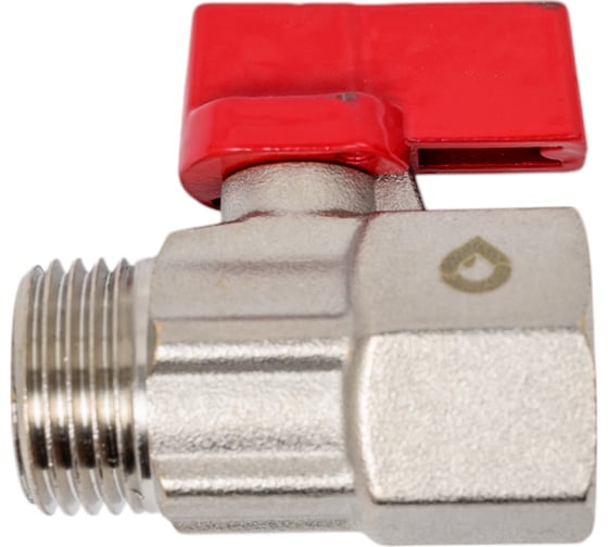 Шаровой кран AV Engineering MINI 1/2 нар.-вн. красная ручка AVE13712R