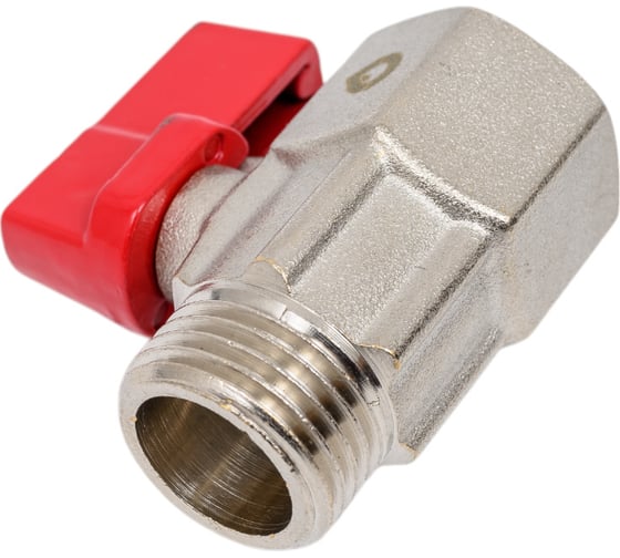 Шаровой кран AV Engineering MINI 1/2 нар.-вн. красная ручка AVE13712R
