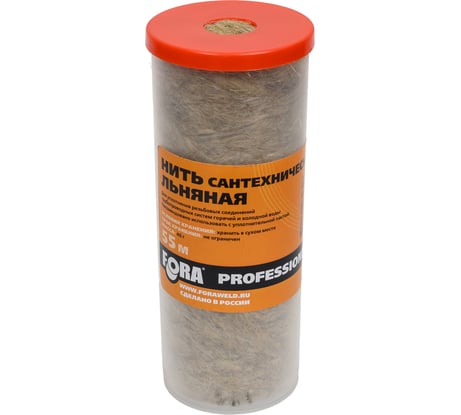 Нить сантехническая льняная FORA 55 м 006140301