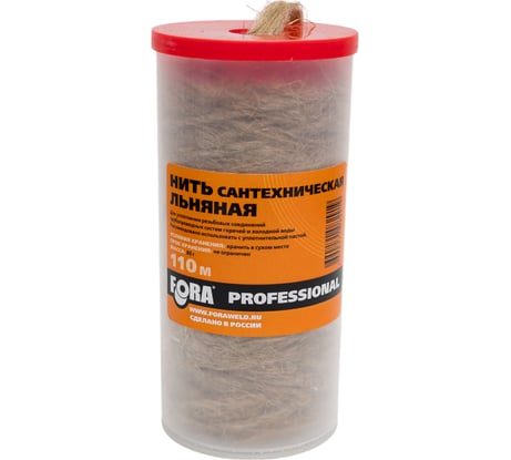 Нить сантехническая льняная FORA 110 м 006140302