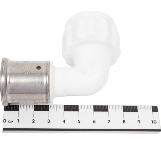 Угольник Henco 90 ВР, ПВДФ пресс, белый, 26x3/4" 6PKW-2605