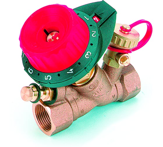 Балансировочный клапан COMAP 750 1"1/2, DN40, с 1 измерительным ниппелем и 1 дренажом, 0,23-21,09 750412 1
