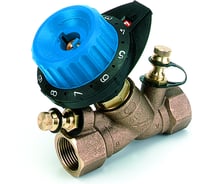 Балансировочный клапан COMAP 751R с пониженным Kv, с 2 измерительными ниппелеми, без дренажа 1/2" DN15, 0,115-1,90 7514041