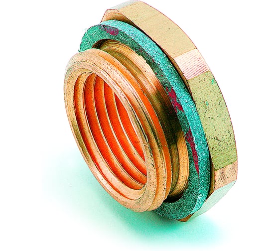 Соединительный ниппель COMAP 9822 НР-ВР 3/4"-1/2", с плоским уплотнительным кольцом, латунь 982264 1