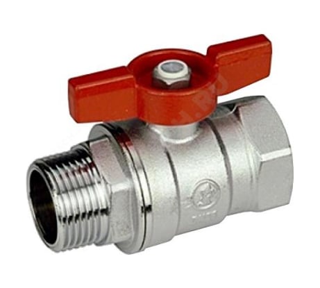 Шаровой кран Giacomini латунь хром R254D 15 Ру42 ВР/НР бабочка R254X003 007-0907