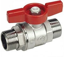 Шаровой кран Giacomini латунь хром R253D 32 Ру35 НР бабочка R253X006 007-0900
