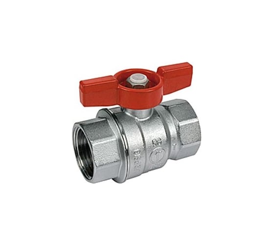 Шаровой кран Giacomini латунь хром R851 15 Ру35 ВР бабочка R851X023 007-1314 1