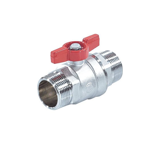 Шаровой кран Giacomini латунь хром R253D 25 Ру35 НР бабочка R253X005 007-0899