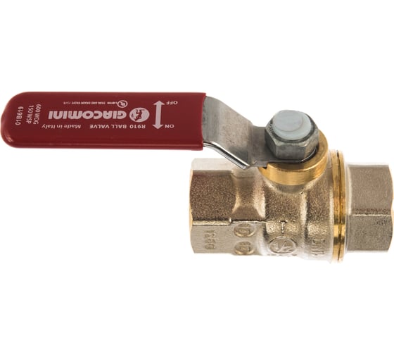 Шаровой кран Giacomini латунь никель R910 15 Ру42 ВР рычаг R910X023 007-0927 1