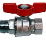 Шаровой кран Giacomini латунь хром R854 25 Ру28 ВР/НР бабочка R854X025 007-5503